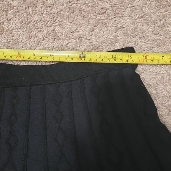 NWT Philosophy Black A-Line Skirt, Sweater Material, $58.00 - Picture 3 of 6
